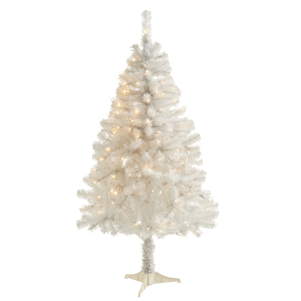 Nearly Natural Artificial Christmas Tree, 4', White