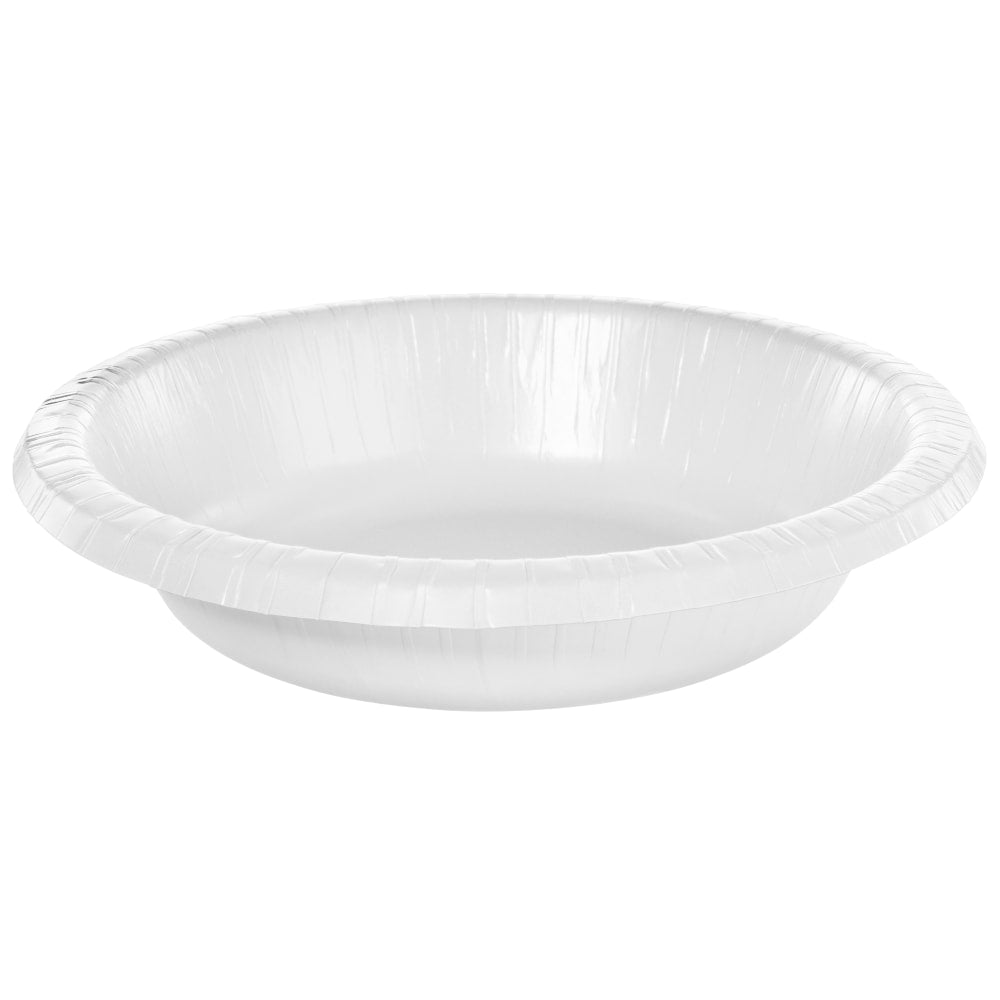 Amscan Paper Bowls, 20 Oz, Frosty White, 20 Bowls Per Box, Case Of 5 Boxes