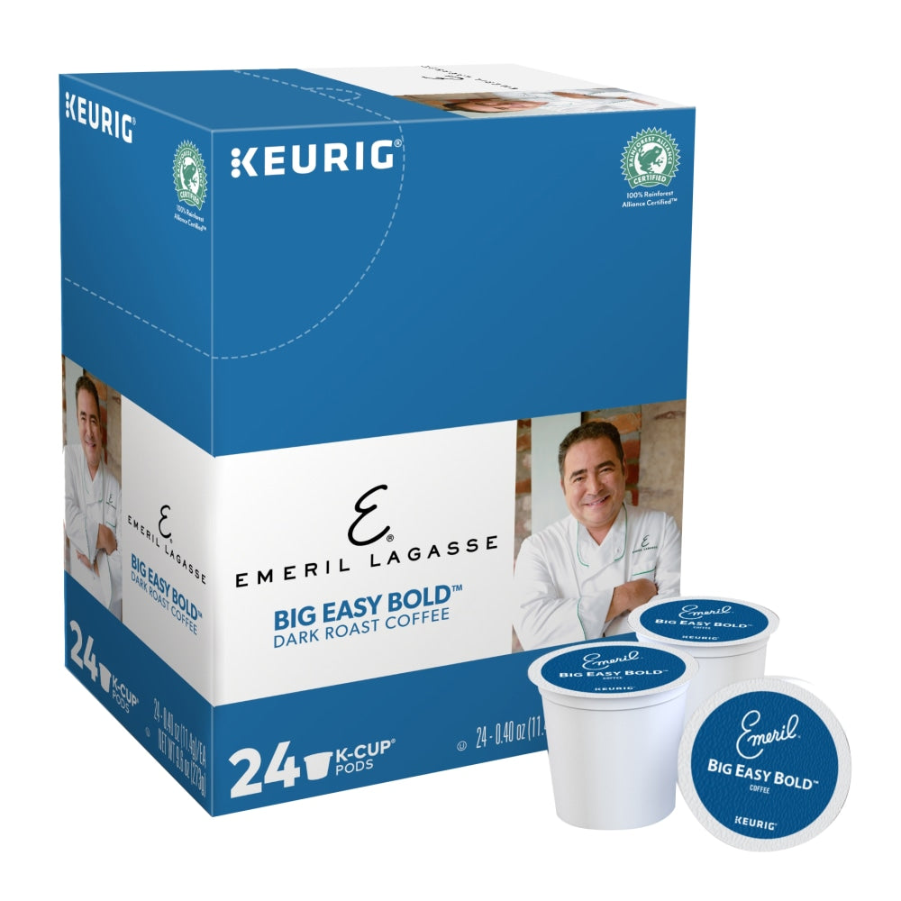 Emeril Lagasse Single-Serve Coffee K-Cup Pods, Big Easy Bold, Carton Of 24