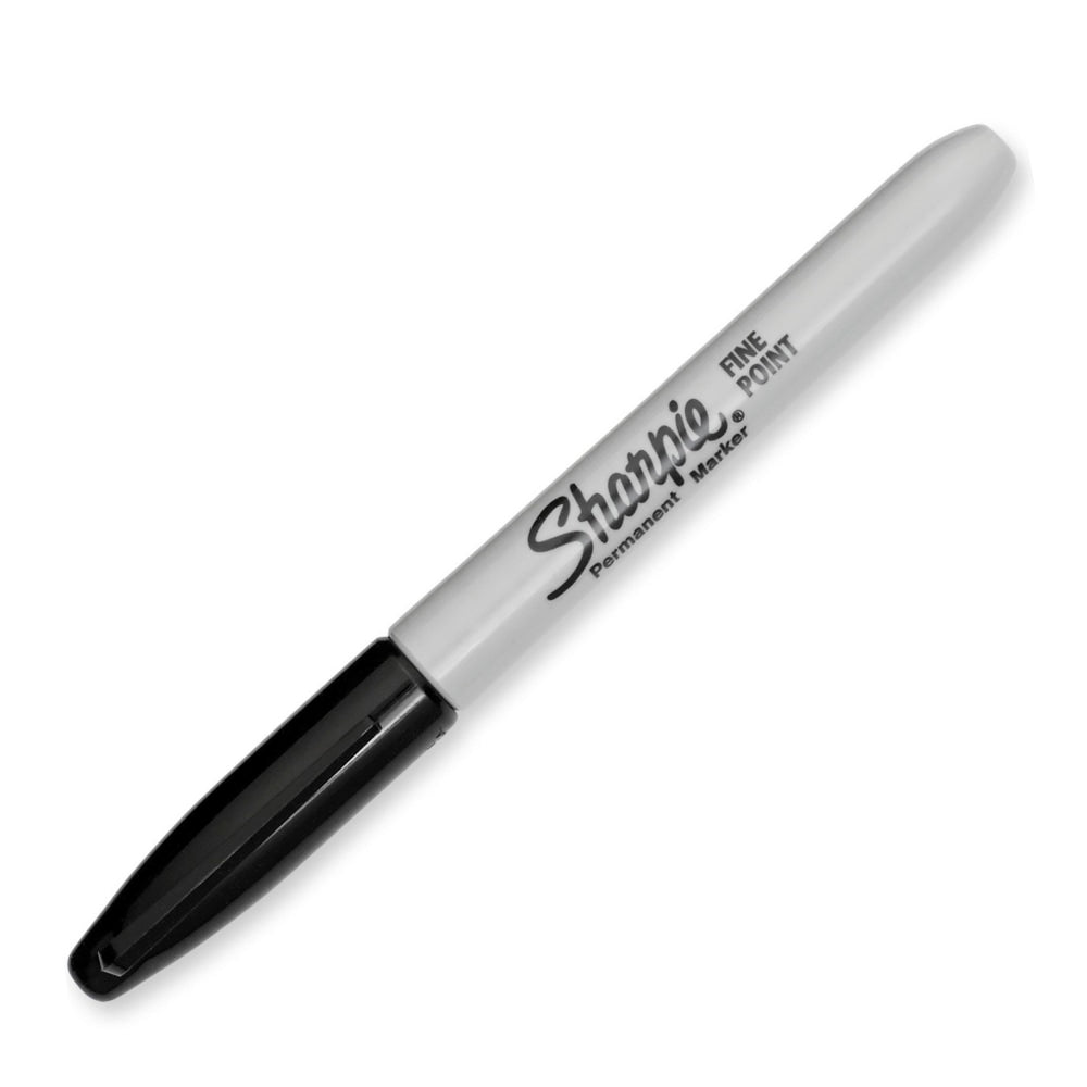 Sharpie Permanent Fine-Point Markers, Black, Pack Of 36