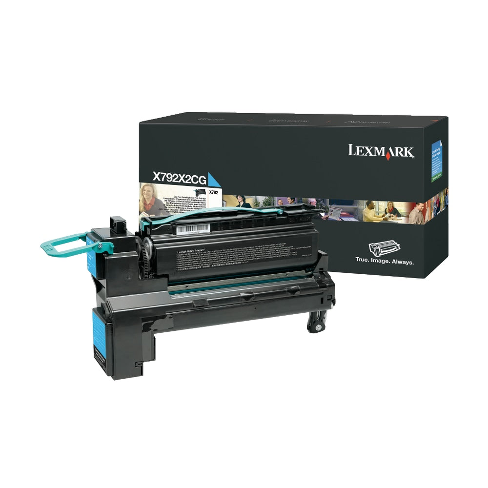 Lexmark X792X1YG Original Toner Cartridge - Laser - 20000 Pages - Cyan - 1 Pack