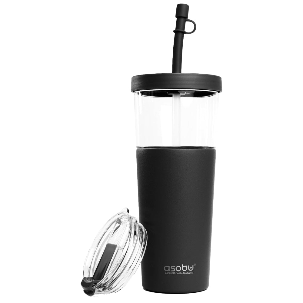 Asobu Marina 2-in-1 Tumbler, 28 Oz, Black