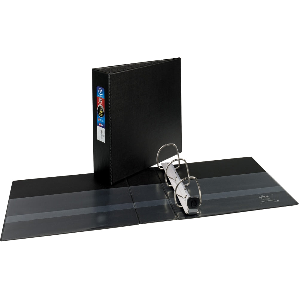 Avery Heavy-Duty 3-Ring Binder With Locking One-Touch EZD Rings, 3in D-Rings, Black