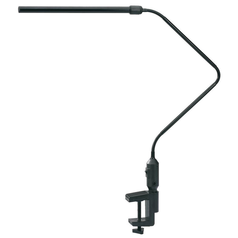 Realspace LED Gooseneck Lamp, Adjustable, 22-1/2inH, Black