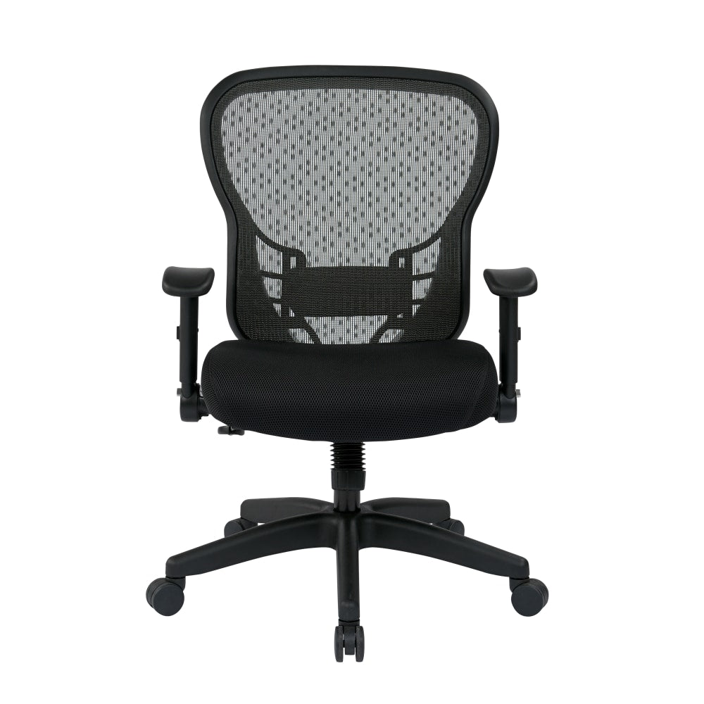 Office Star SPACE Seating Deluxe R2 SpaceGrid Task Chair, Black