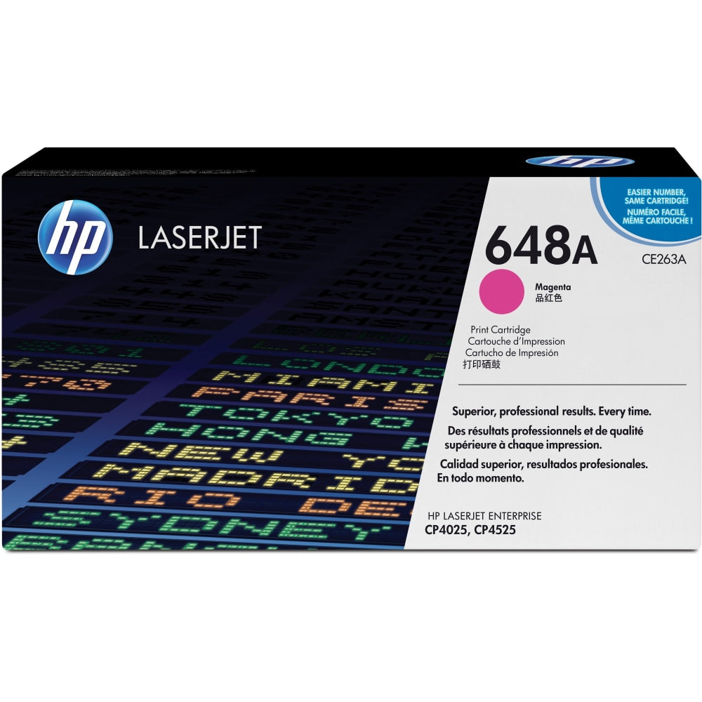 HP 648A Magenta Toner Cartridge, CE263A