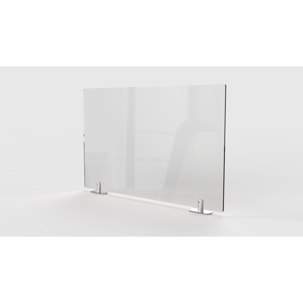 Ghent Partition Extender, With Tape, 24inH x 42inW x 1-1/2, Clear