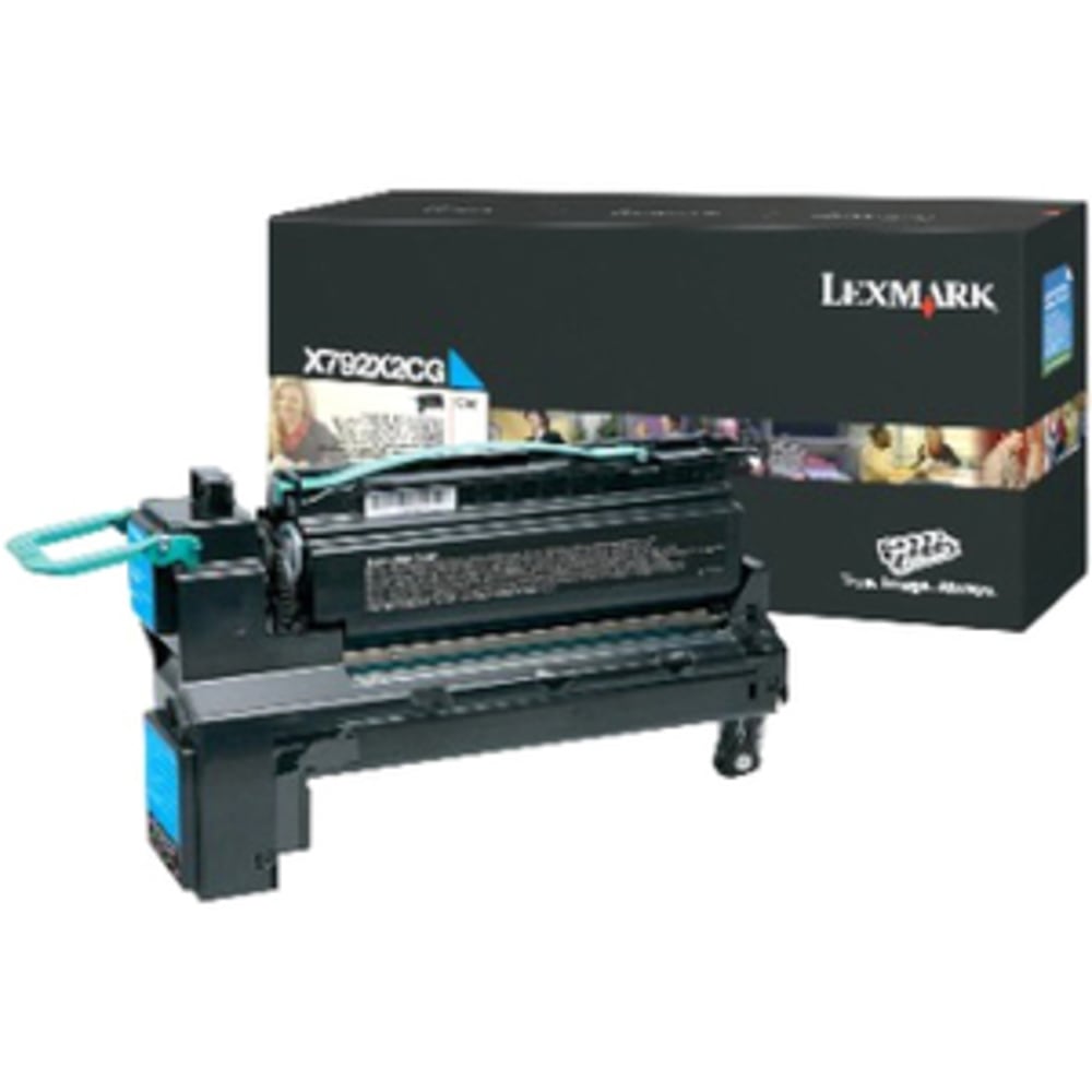 Lexmark X792X1YG Original Toner Cartridge - Laser - 20000 Pages - Cyan - 1 Pack