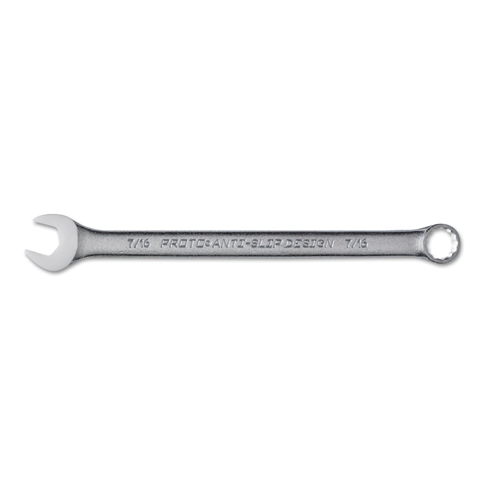 Proto Torqueplus 12-Point Combination Wrenches - Satin Finish, 7/16 Opening, 6 1/2