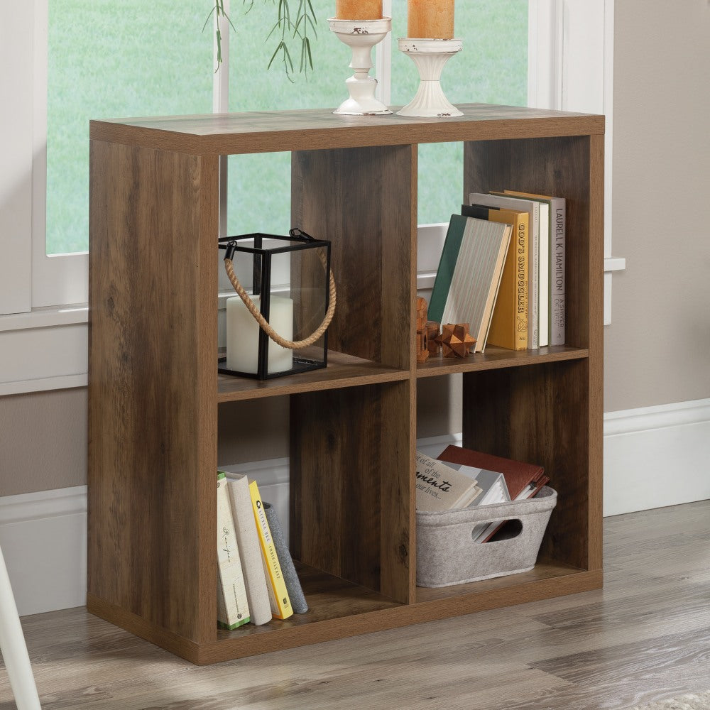 Sauder Select 30inH 4-Cube Storage Bookcase, Rural Pine