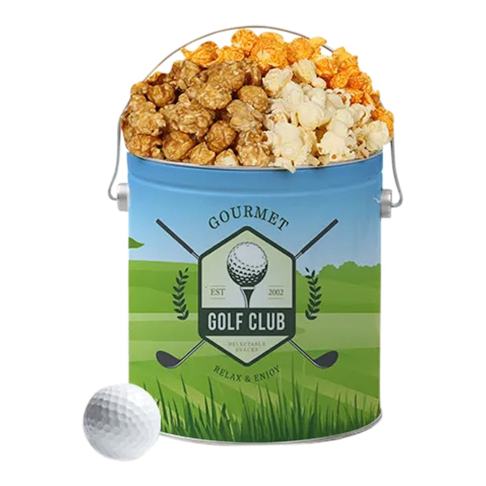 Gourmet Gift Baskets People's Choice Golf Popcorn Tin