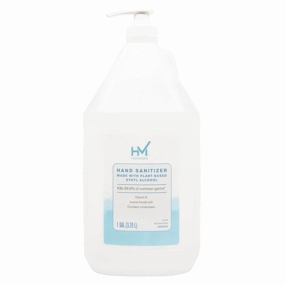 Highmark Original Hand Sanitizer, Fresh Scent, 1 Gallon, Clear, Case Of 4 Gallons