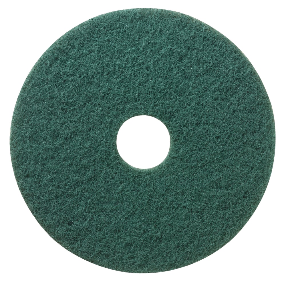 Niagara Scrubbing Floor Pads, 5400N, 17in, Green, Pack Of 5