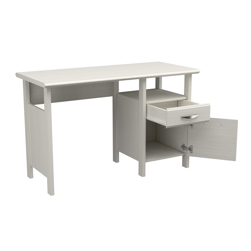 Inval 47inW Modern Writing Desk, Washed Oak