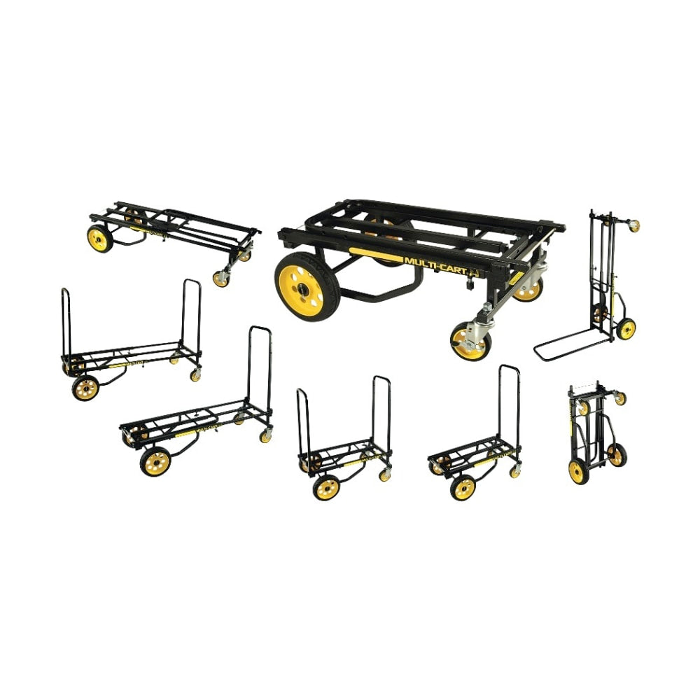 Advantus Multi-Cart 8-in-1 Cart, 500 Lb Capacity, Black/Yellow