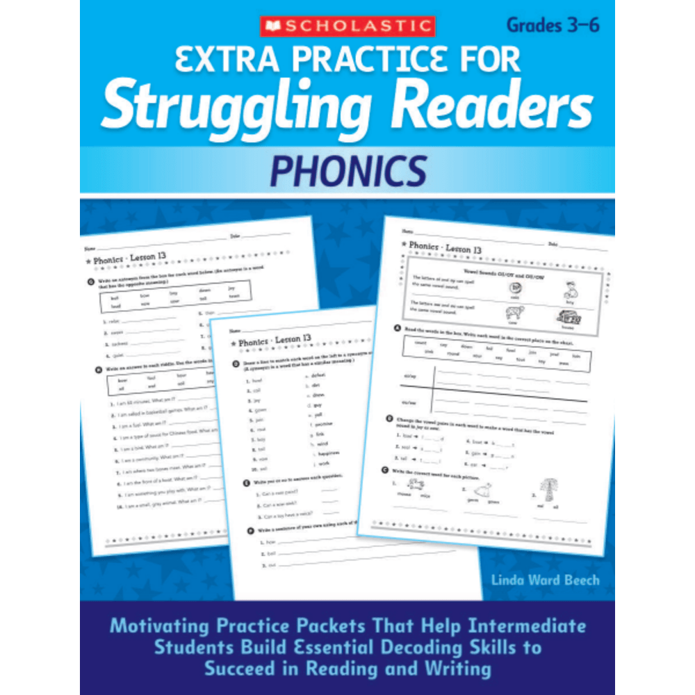 Scholastic Extra Practice For Struggling Readers: Phonics