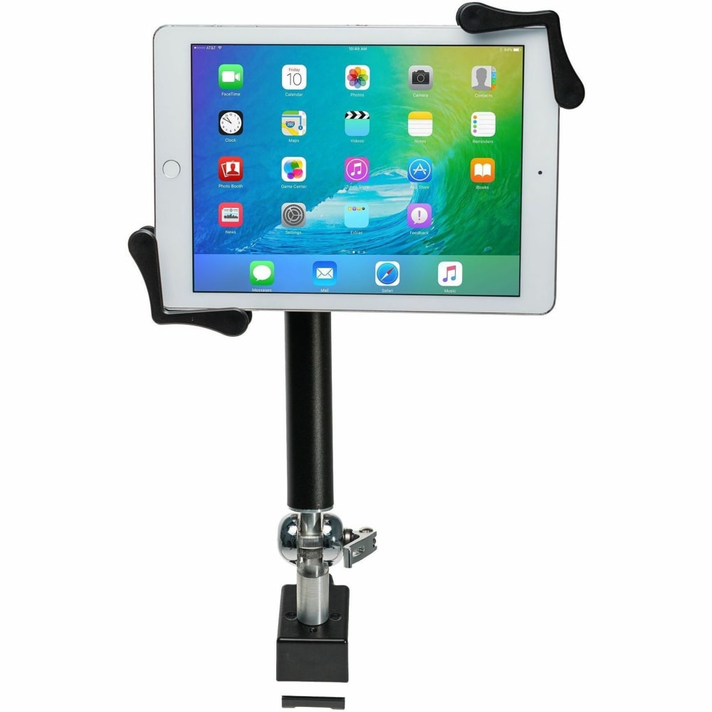 CTA Digital Heavy-Duty Pole Clamp for 7-14 Inch Tablets, including iPad 10.2-inch (7th/ 8th/ 9th Generation) - 1 Display(s) Supported - 7in to 14in Screen Support - Rugged