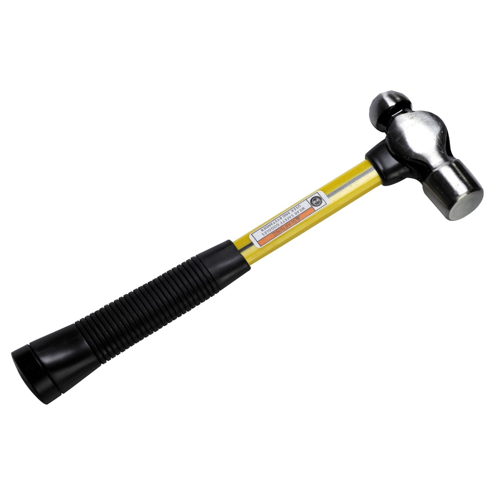 Classic Ball Pein Hammer, Fiberglass Handle, 11 in, Carbon Steel 8 oz Head