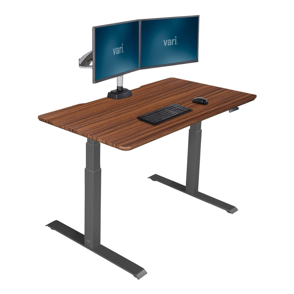 Vari Electric 48inW Standing Desk, Darkwood