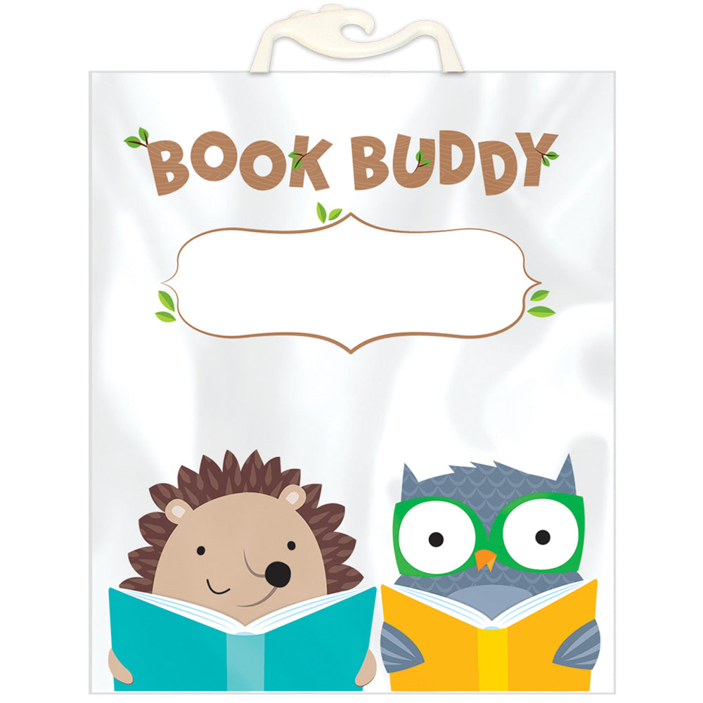 Creative Teaching Press Book Buddy Bags, Woodland Friends, 12-1/2in x 10-1/2in, 6 Bags Per Pack, Set Of 2 Packs