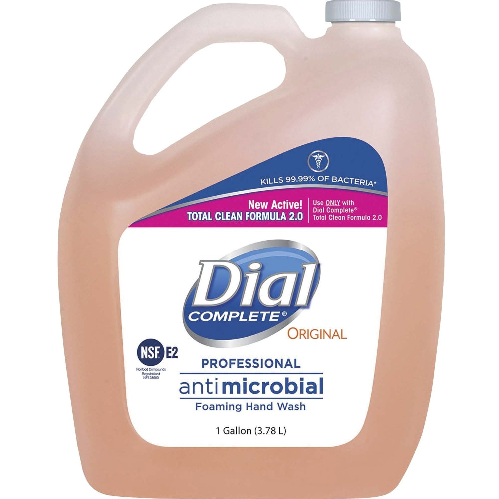 Dial Complete Antibacterial Foaming Hand Soap, Fresh Scent, 1 Gallon, Case Of 4