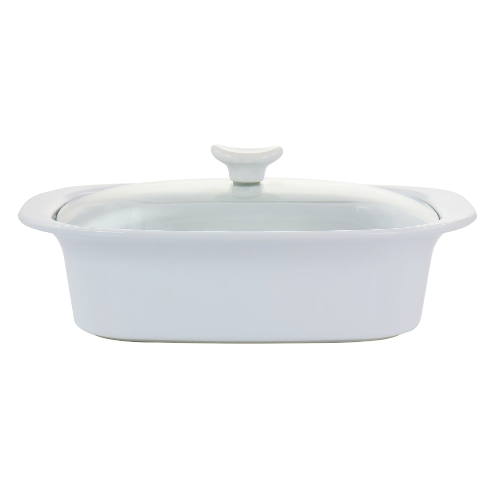 Gibson Elite Gracious Dining 2.7-Quart Casserole, White