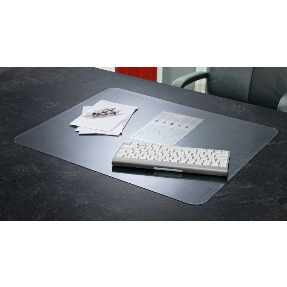 Artistic KrystalView Desk Pad With Antimicrobial Protection, 22in x 17in, Clear