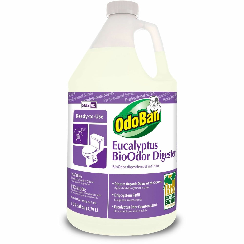 OdoBan Eucalyptus BioOdor Digester Refill, Floral Scent, 128 Oz Bottle