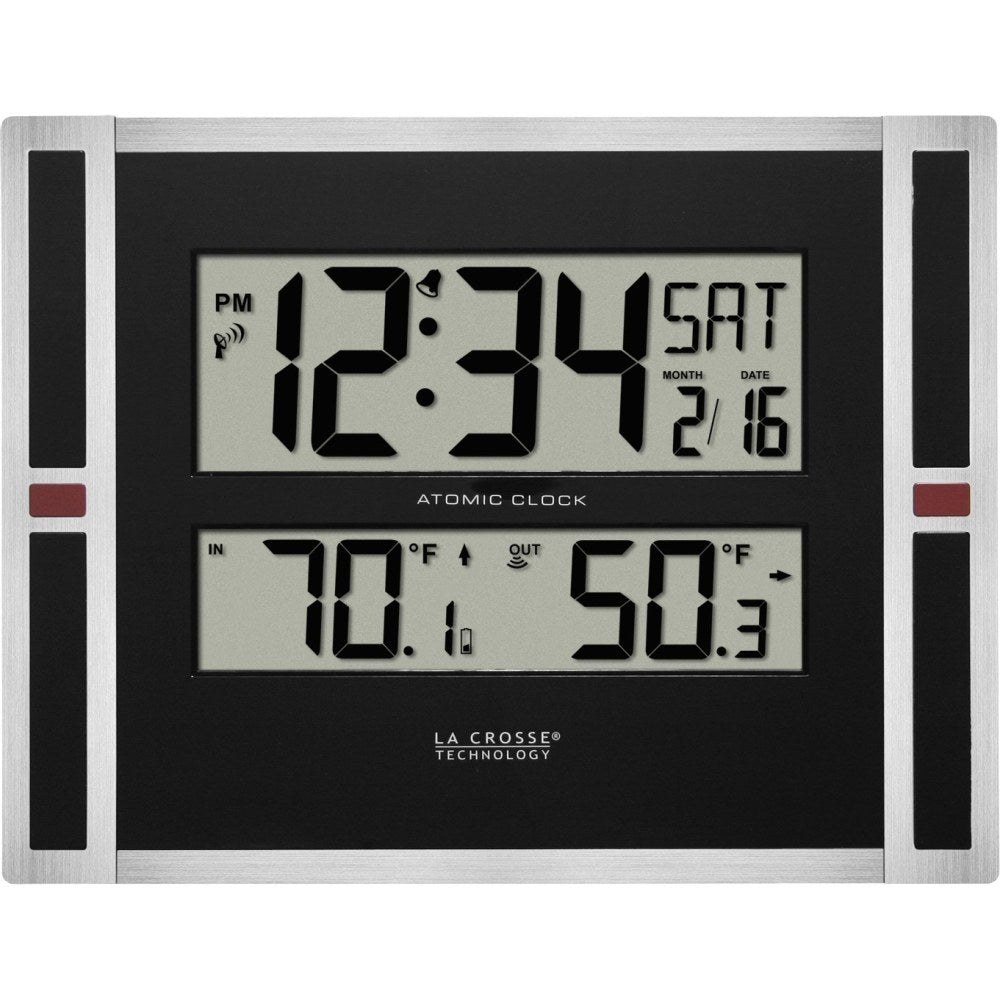 La Crosse Technology Digital Atomic Wall Clock - Digital - Atomic - Plastic Case