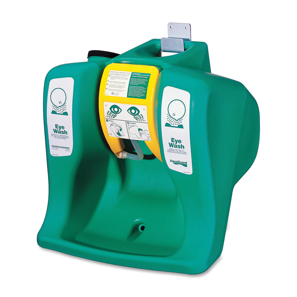 R3 Safety Self-Contained Gravity-Flow Eyewash Unit, 16-Gallon, Green