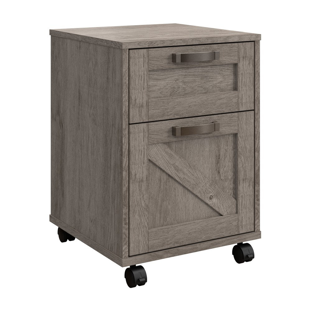 Bush Furniture Knoxville 17inD Vertical 2-Drawer Mobile File Cabinet, Restored Gray, Delivery