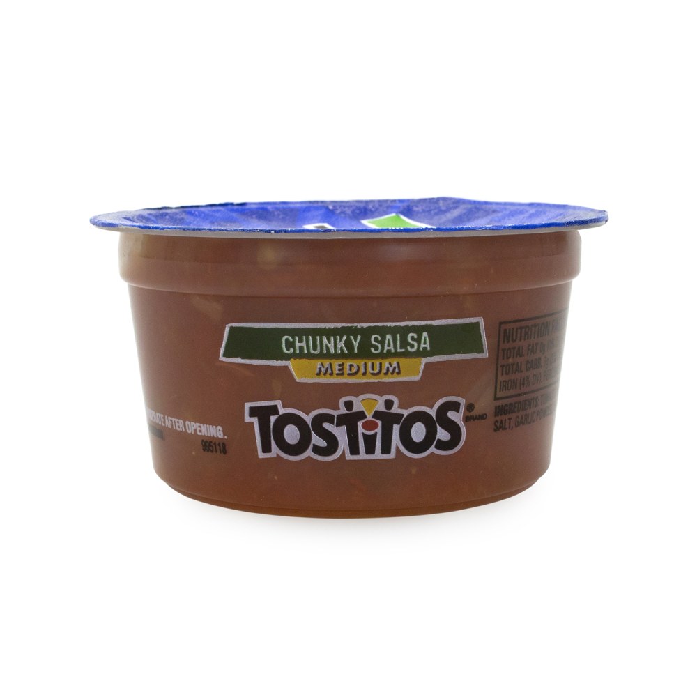 Tostitos Medium Chunky Salsa To-Go Cups, 3.8 Oz, Tub Of 30 Cups