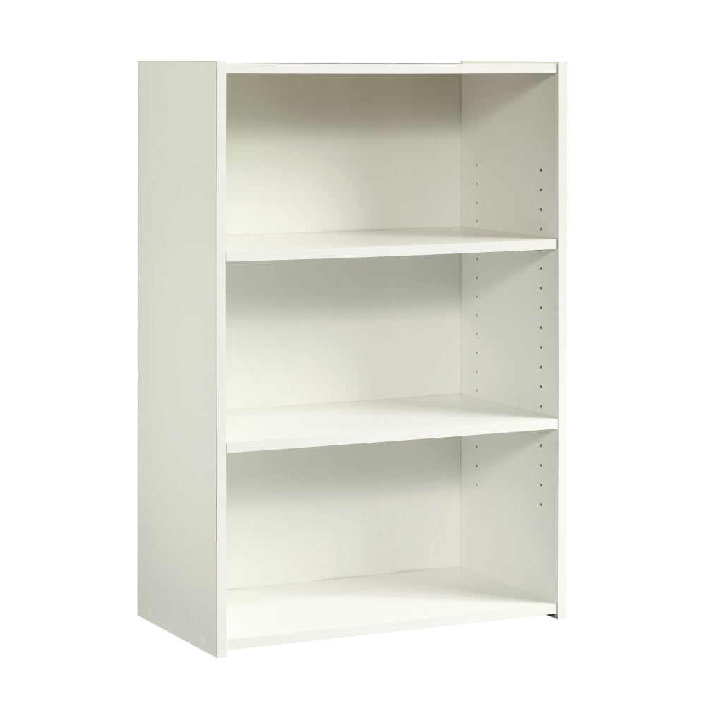 Sauder Beginnings 36inH 3-Shelf Bookcase, Soft White