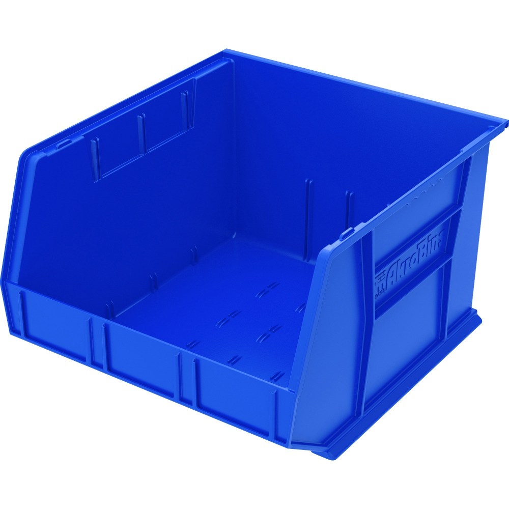 Akro-Mils AkroBin Storage Bin, 11in H x 16.50in W x 18in D, Blue