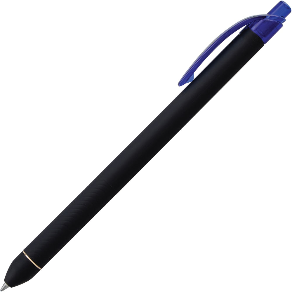 EnerGel Retractable Pens, Pack Of 12, Medium Point, 0.7 mm, Blue Barrel, Blue Ink