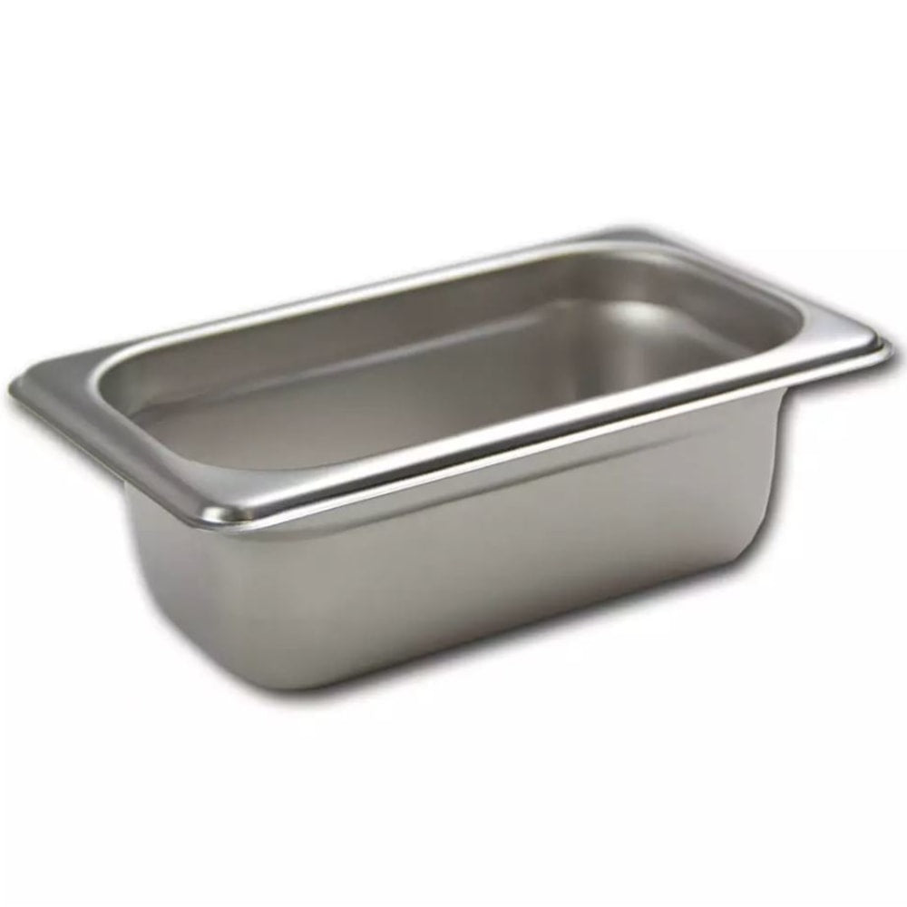 Hoffman Tech Browne Stainless Steel Steam Table Pans, 1/9 Size, Silver, Pack Of 72 Pans, 22192