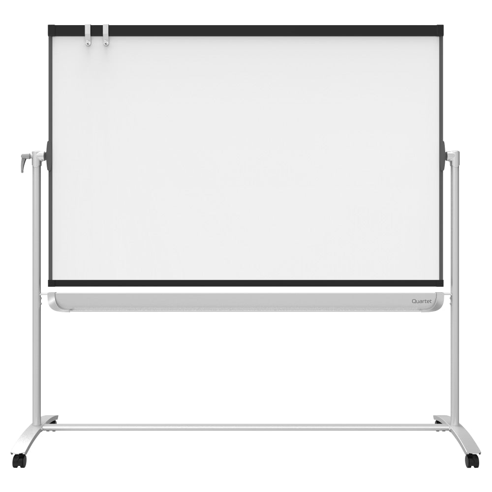 Quartet Prestige 2 Magnetic Dry-Erase Whiteboard With Mobile Easel, 72in x 48in, Plastic Frame With Graphite Finish