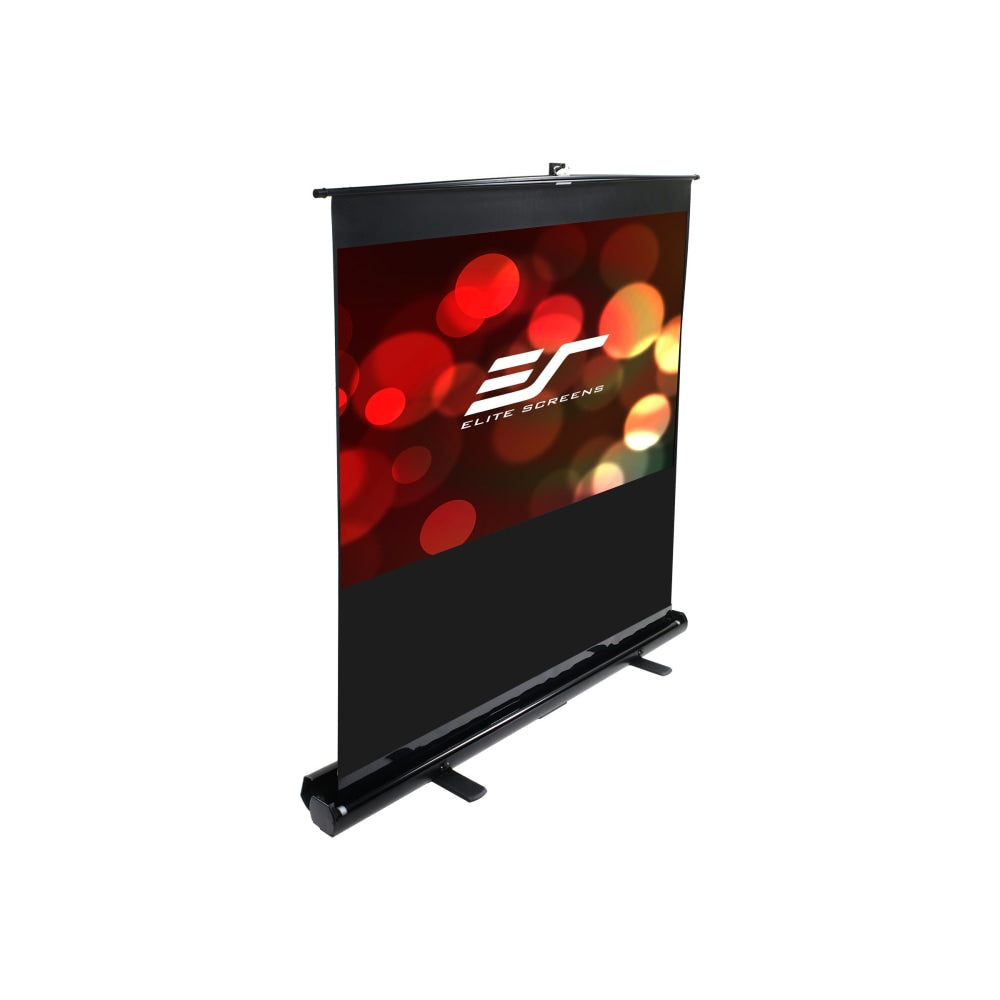 Elite ez-Cinema F135NWH - Projection screen with floor stand - 135in (135 in) - 16:9 - MaxWhite - black