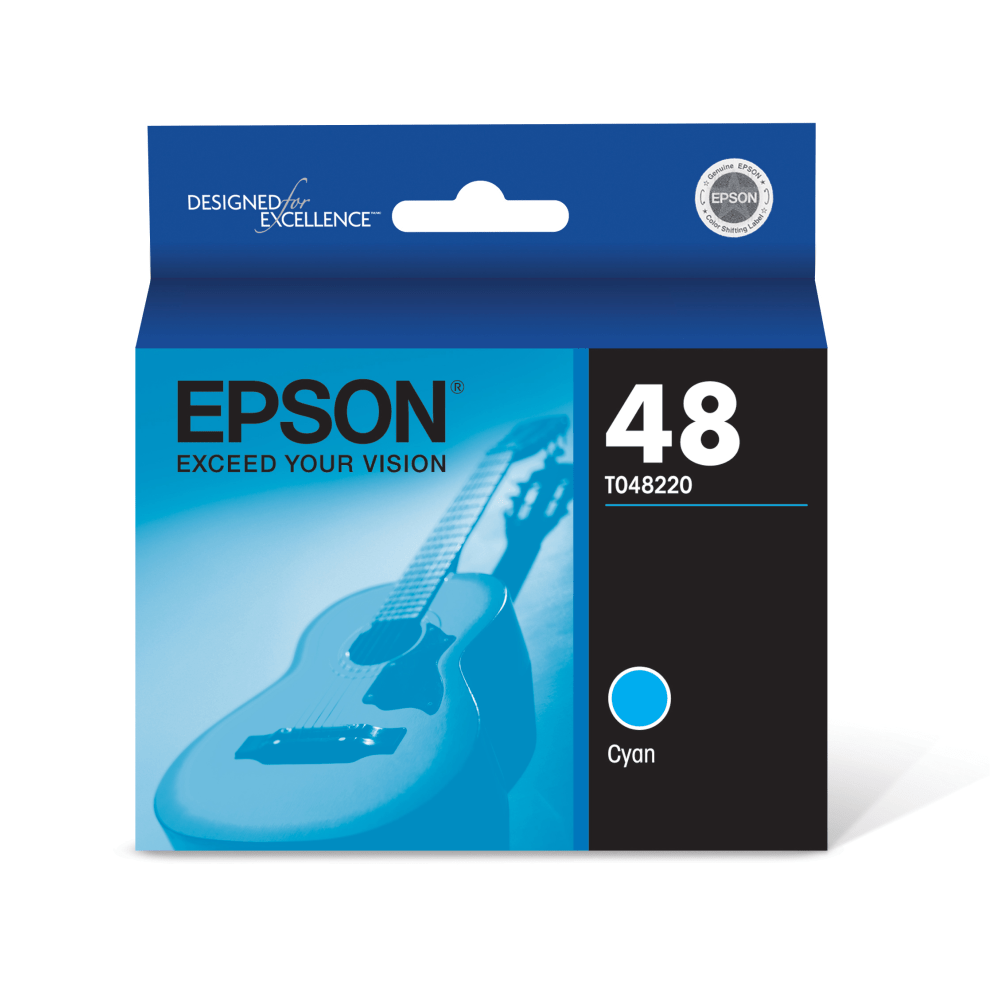 Epson T0482 Cyan Ink Cartridge, T048220