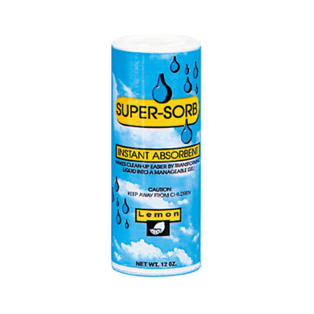 Fresh Products Super-Sorb Liquid Spill Absorbent, Lemon Scent, 12 Oz