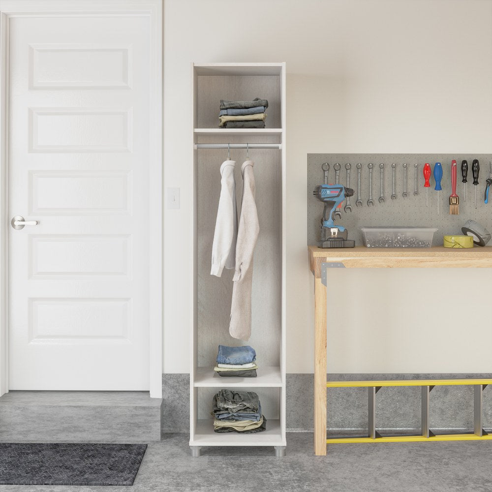 Ameriwood Home Camberly 18inW Mudroom Cabinet, Ivory