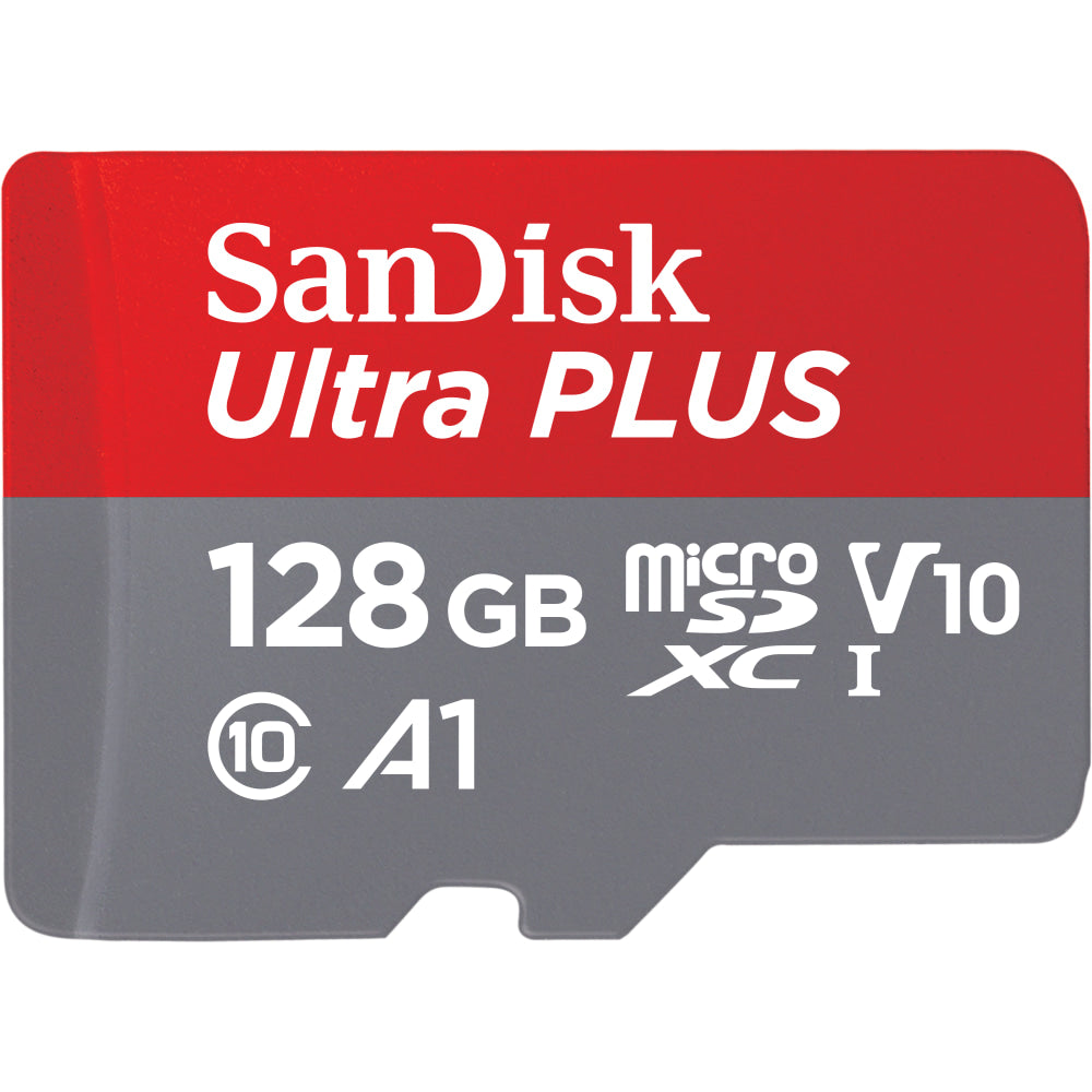 SanDisk Ultra PLUS microSD Memory Card, 128GB