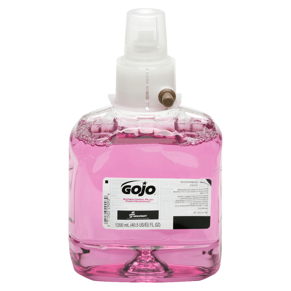 GOJO LTX Foam Hand Wash Soap, Plum Scent, 40 Oz Bottle