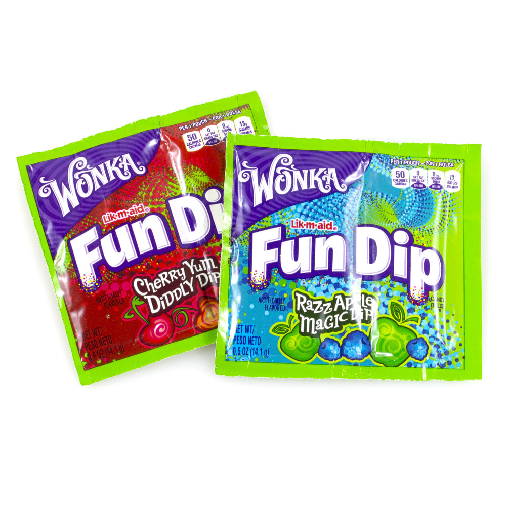 Wonka Lik M Aid Fun Dip, Small, 0.5 Oz, Pack Of 48