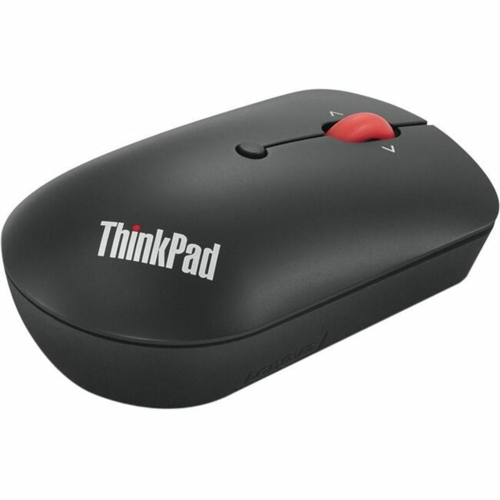 Lenovo ThinkPad USB-C Wireless Compact Mouse - Optical - Wireless - 2.40 GHz - Black - USB Type C - 2400 dpi - Scroll Wheel - Symmetrical