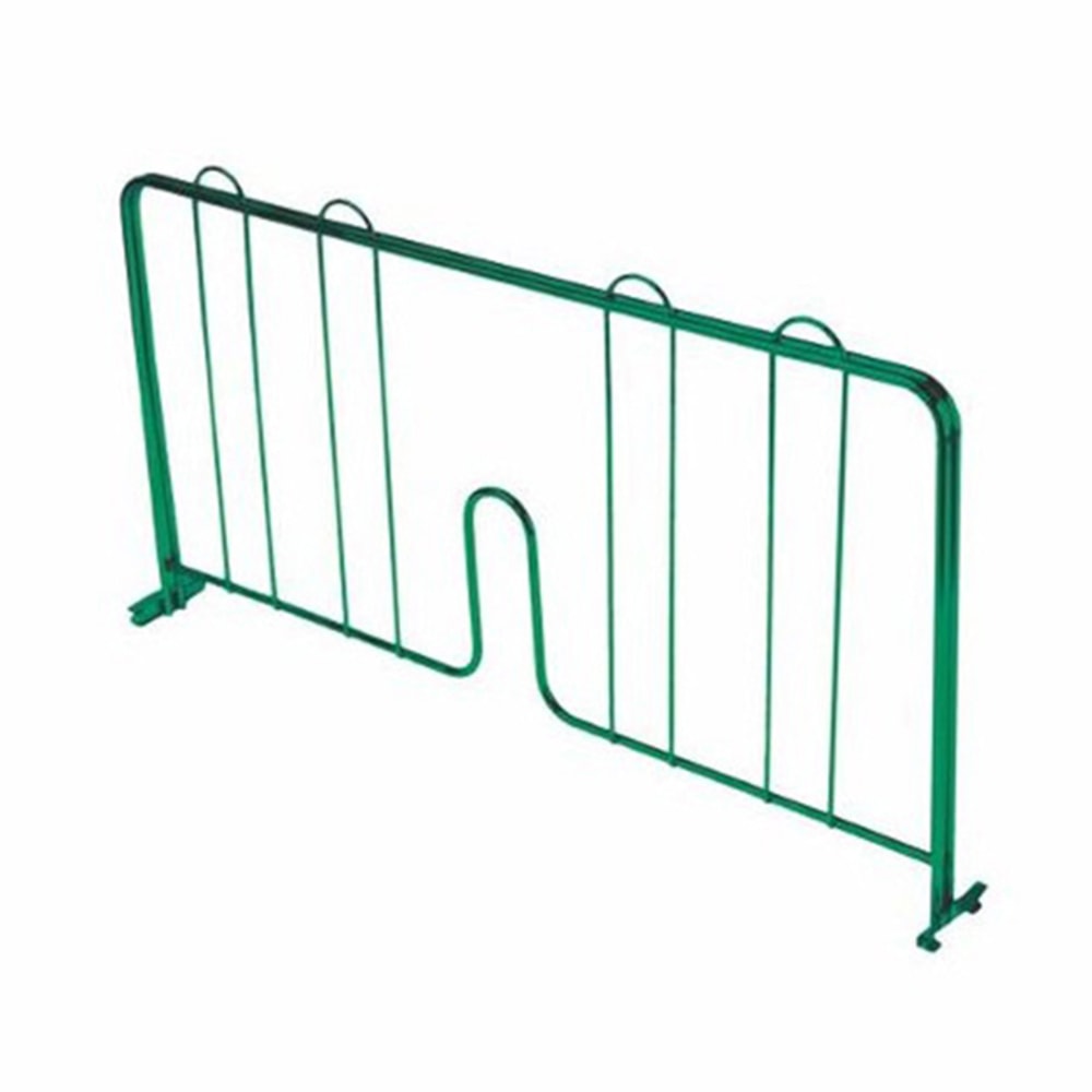 Thunder Group Pressure Fit Wire Shelf Divider For 24in Epoxy Shelves, 8in x 24in, Green