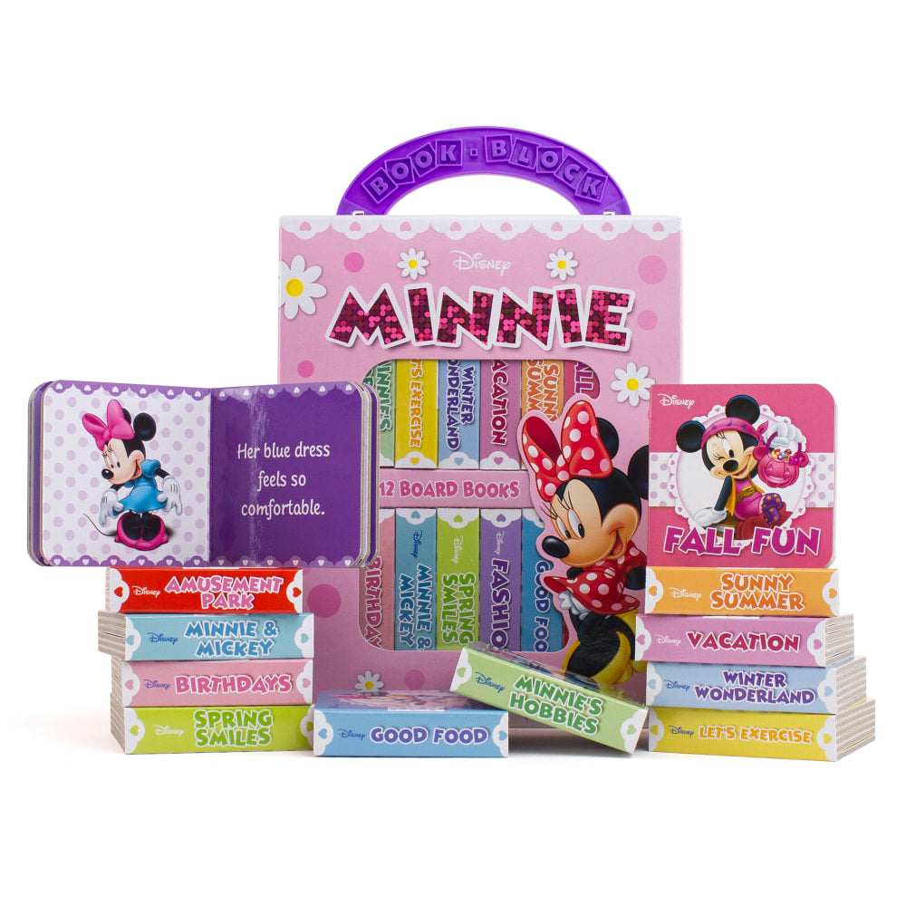 Phoenix International Kids My First Library Minnie Mouse Books, Set Of 12 Books