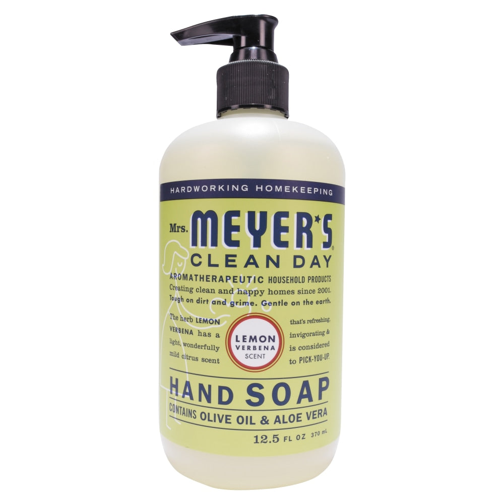 Mrs. Meyers Clean Day Liquid Hand Soap, Lemon Scent, 12.5 Oz Bottle