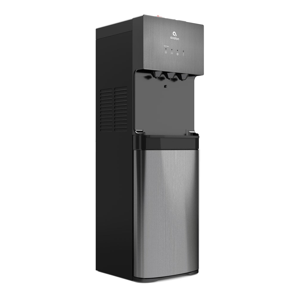 Avalon Hot/Cold Self-Cleaning Bottleless Water Dispenser, 41inH x 12inW x 13inD, Black Stainless Steel