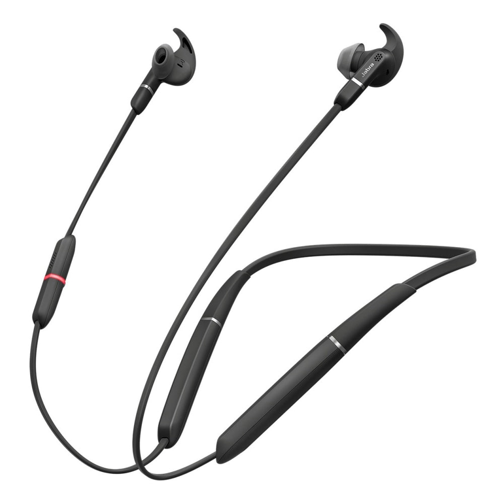 Jabra EVOLVE 65e MS Earset - Stereo - Wireless - Bluetooth - 98.4 ft - 20 Hz - 20 kHz - Behind-the-neck, Earbud - Binaural - In-ear - Noise Cancelling Microphone - Noise Canceling